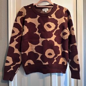 Brown Floral Sweater &merci